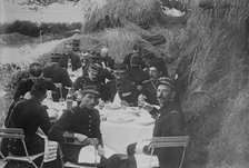 French Officers dining, between c1914 and c1915. Creator: Bain News Service.
