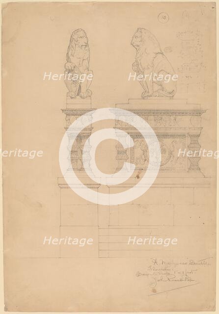 Il Marzocco, Donatello, c. 1896. Creator: John Russell Pope.