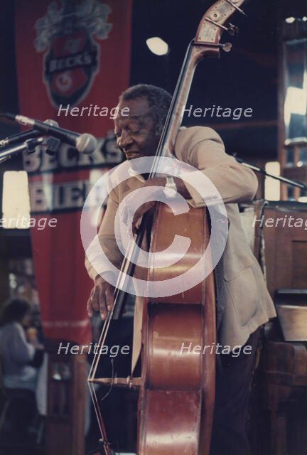 Milt Hinton, (Harlem Stampede), Edinburgh Jazz Festival, 1986. Creator: Brian Foskett.