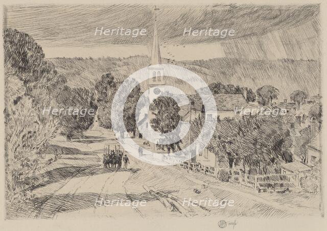 A Vermont Village, 1923. Creator: Frederick Childe Hassam.