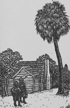 From slave hut to home, 1926. Creator: Julius John Lankes.