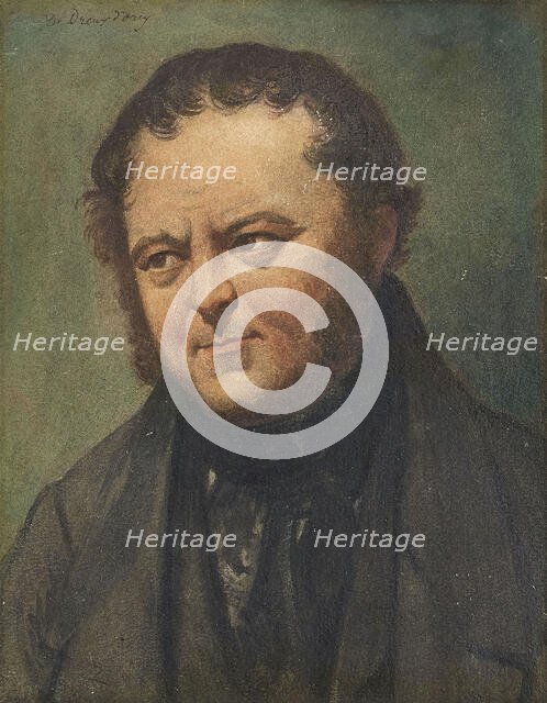 Portrait of Marie-Henri Beyle, dit Stendhal (1783-1842). Creator: Dedreux-Dorcy, Pierre-Joseph (1789-1874).