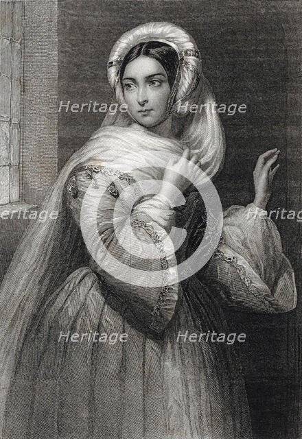 Cornélie Falcon as Rachel in the Opera La Juive by Fromental Halévy, 1840. Creator: Charpentier, Auguste (1815-1880).