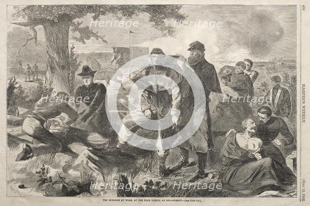 The Surgeon at Work at the Rear during an Engagement, 1862. Creator: Winslow Homer (American, 1836-1910).