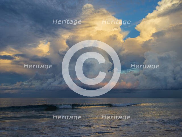 Thunderheads At Dusk. Creator: Eve Turek.