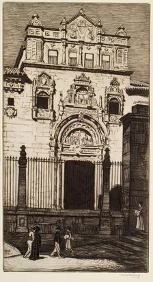The Doorway Of Santa Cruz, Toledo, 1913. Creator: William Strang.