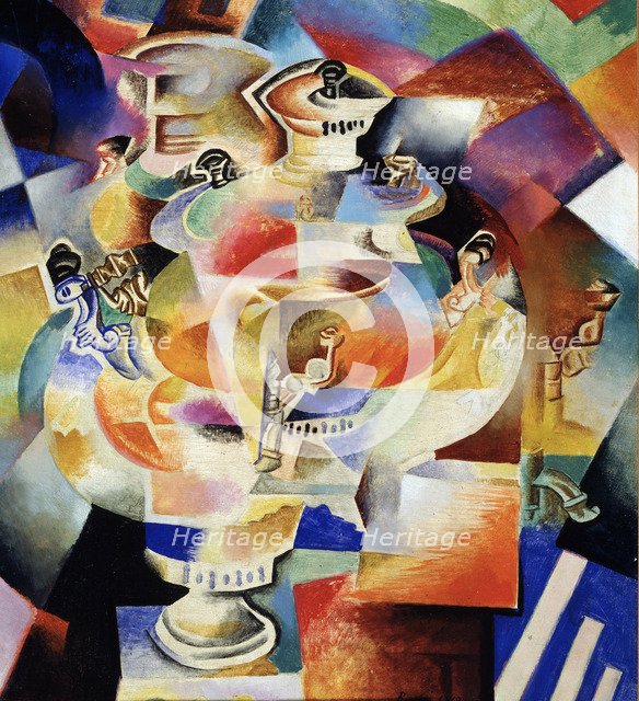 Samovar, 1919. Artist: Baranov-Rossiné, Vladimir Davidovich (1888-1942)