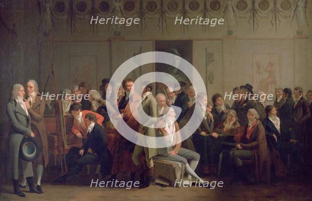 'Reunion of Artists in the Studio of Isabey', 1798. Artist: Louis Leopold Boilly