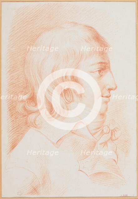 Portrait of Louis Antoine de Saint-Just (1767-1794), ca 1792. Creator: Anonymous.