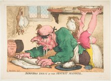 Dinners Drest in the Neatest Manner, October 1811. Creator: Thomas Rowlandson.