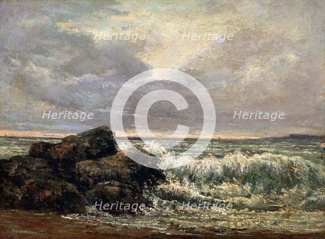 'The Wave', c1870.  Artist: Gustave Courbet