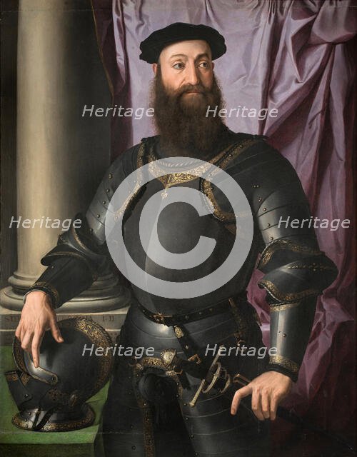 Portrait of Stefano IV Colonna di Palestrina, 1546. Creator: Bronzino; Agnolo (1503-1572).