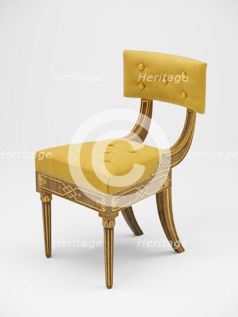 Side Chair, c. 1816. Creators: Unknown, John Philip Fondé.