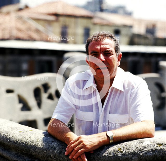 Juan Jose Alonso Millán, Spanish writer, portrait 1990.