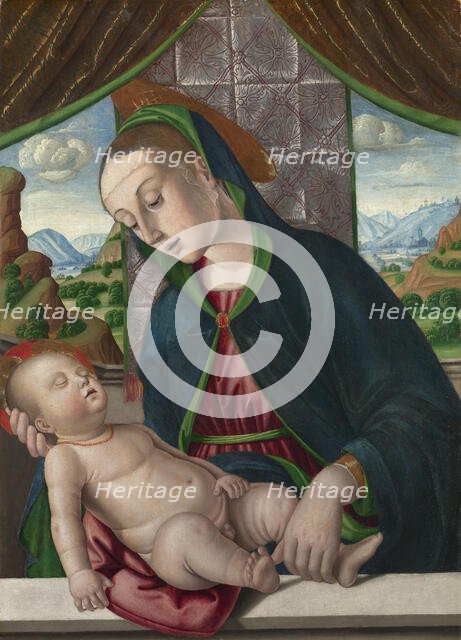 The Virgin and Child, ca 1488. Creator: Santi, Giovanni (ca 1435-1494).