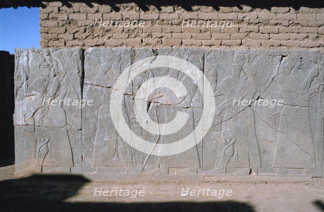 Frieze, Northwest Palace, Calah (Nimrud), Iraq, 1977.