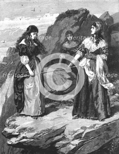 ''"Urith: A Tale of Dartmoor", By S. Baring Gould, M. A.; "I will thrust, and do thou ! and see whic Creator: Frank Dadd.