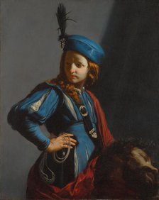 David with the Head of Goliath, about 1645-1650. Creator: Guido Cagnacci.