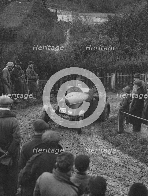 ATC Special of AT Clarke competing in the MCC Exeter Trial, Ibberton Hill, Dorset, 1930. Artist: Bill Brunell.