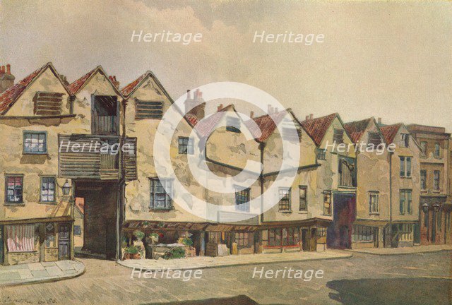 'Ancient Tenements in Bermondsey Street', Bermondsey, London, 1886 (1926).  Artist: John Crowther.
