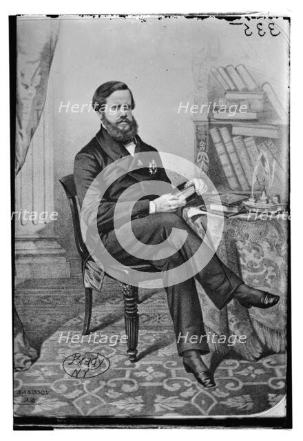 Don Pedro II, Emporor of Brazil, between 1855 and 1865. Creator: Unknown.