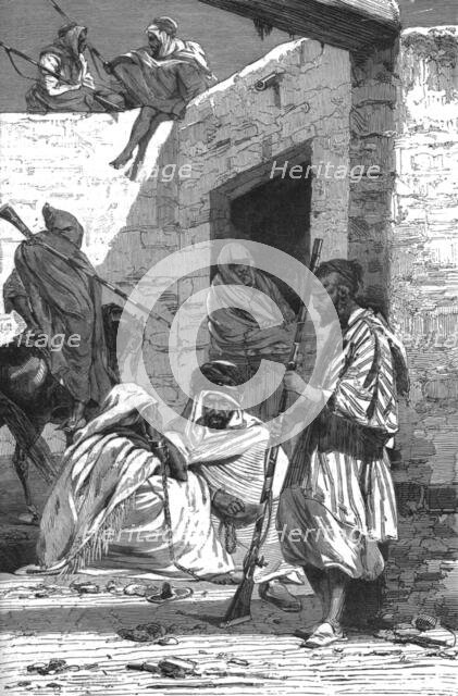 ''The Prison and Guard at Tetuan; A Ride to Gebel-Mousa, in North-Western Barbary', 1875. Creator: Trorey Blackmore.