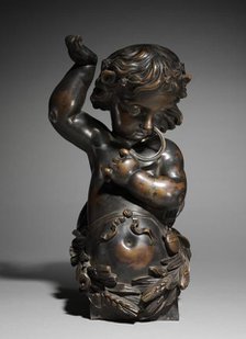 Pair of Bronze Statues: Autumn and Winter, 1800s. Creator: Unknown.