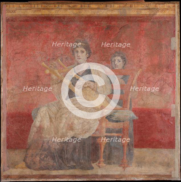 Wall painting from Room H of the Villa of P. Fannius Synistor at Boscoreale, ca. 50-40 B.C. Creator: Unknown.