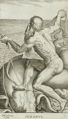Oceanus, 1586. Creator: Philip Galle.
