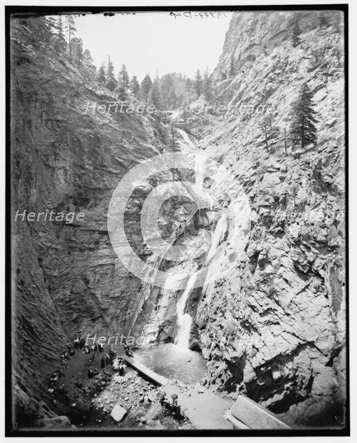 Seven Falls, Cheyenne Canyon, Colorado, c1901. Creator: William H. Jackson.