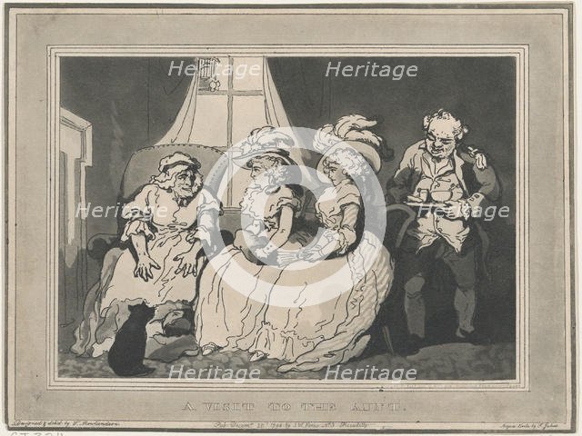 A Visit to the Aunt, December 20, 1794., December 20, 1794. Creator: Thomas Rowlandson.