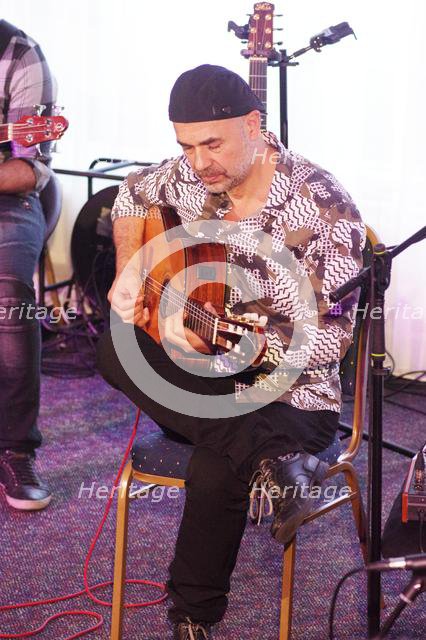 Antonio Forcione, Watermill Jazz Club, Dorking, Surrey, 11 June 2019. Creator: Brian O'Connor.