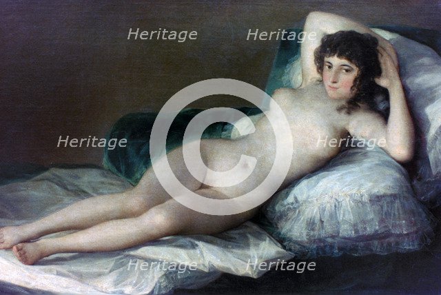 'The Naked Maja', c1800. Artist: Francisco Goya