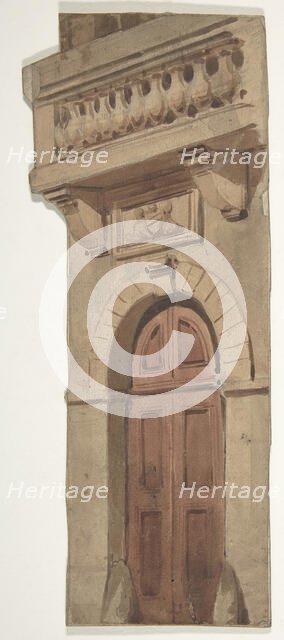 Design for a Stage Set at the Opéra, Paris, 1830-90. Creator: Eugene Ciceri.