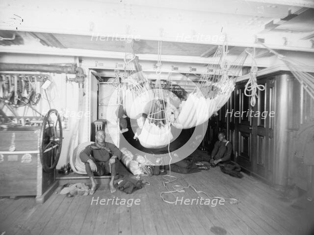 U.S.S. Brooklyn, good-night, between 1896 and 1899. Creator: Unknown.