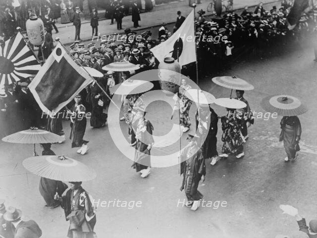 Salvation Army, London - Japs [i.e., Japanese] in parade, 1914. Creator: Bain News Service.
