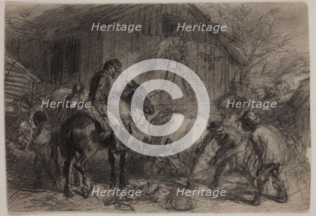 Foraging Party, late 19th century. Creator: Felix Octavius Carr Darley.