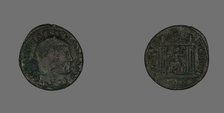 Follis (Coin) Portraying Emperor Maxentius, 309-312. Creator: Unknown.