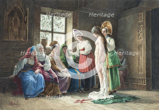 Choosing a Bride, Early 19th cen.. Creator: Roberti, Roberto (1786-1837).