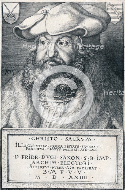'Frederick the Wise, Elector of Saxony', 1524 (1906).  Artist: Albrecht Durer.