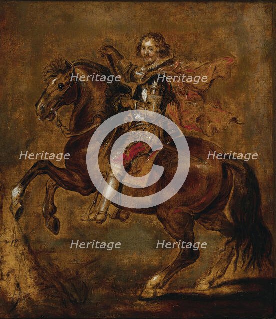 Equestrian portrait of George Villiers, 1st Duke of Buckingham (1592-1628), First third of 17th cen. Creator: Anonymous ().