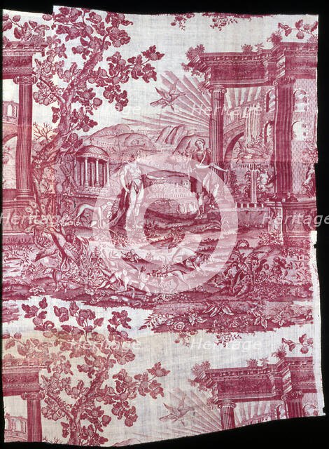 The Temple of Diana (Furnishing Fabric), Middlesex, 1775/85. Creator: Bromley Hall.