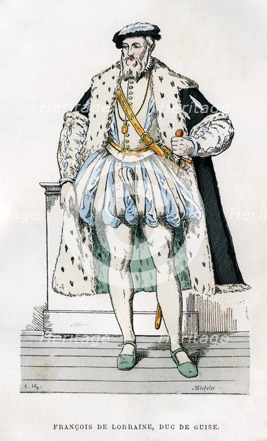 Francis of Lorraine, 2nd Duke of Guise, French soldier and politician, 16th century (1882-1884).Artist: Micheler