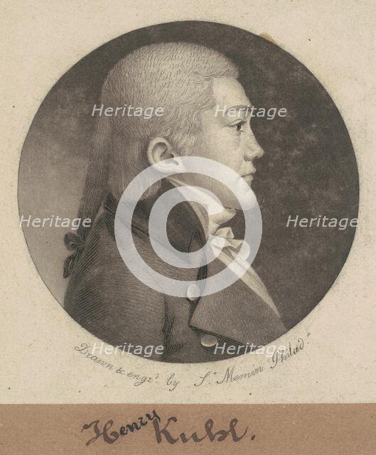 Henry Kuhl, 1802. Creator: Charles Balthazar Julien Févret de Saint-Mémin.