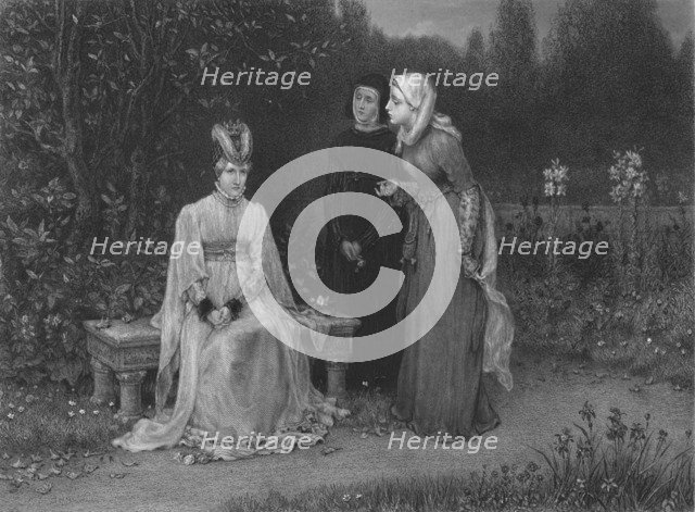 'Queen Isabella and Her Ladies (King Richard II)', c1870. Artist: T Sherratt.