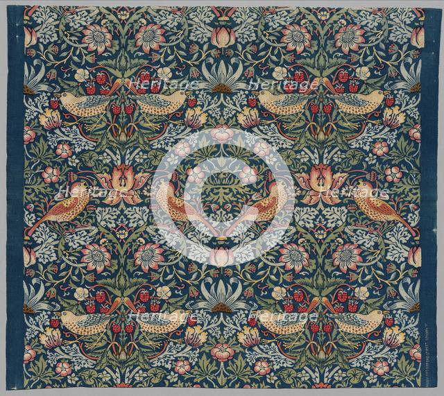 Strawberry Thief, c 1936. Creator: William Morris (British, 1834-1896).