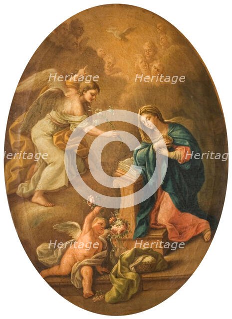 The Annunciation, 1720. Creator: Giovanni Stefano Robatto.