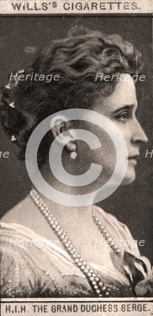 H.I.H The Grand Duchess Serge, 1908.Artist: WD & HO Wills