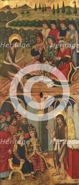 Panel of Saint John the Baptist with Scenes from His Life, 1464-1507. Creator: Domingo Ram.