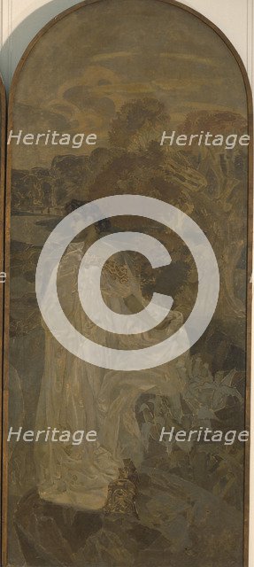 Minerva (Triptych The Judgment of Paris), 1893. Artist: Vrubel, Mikhail Alexandrovich (1856-1910)